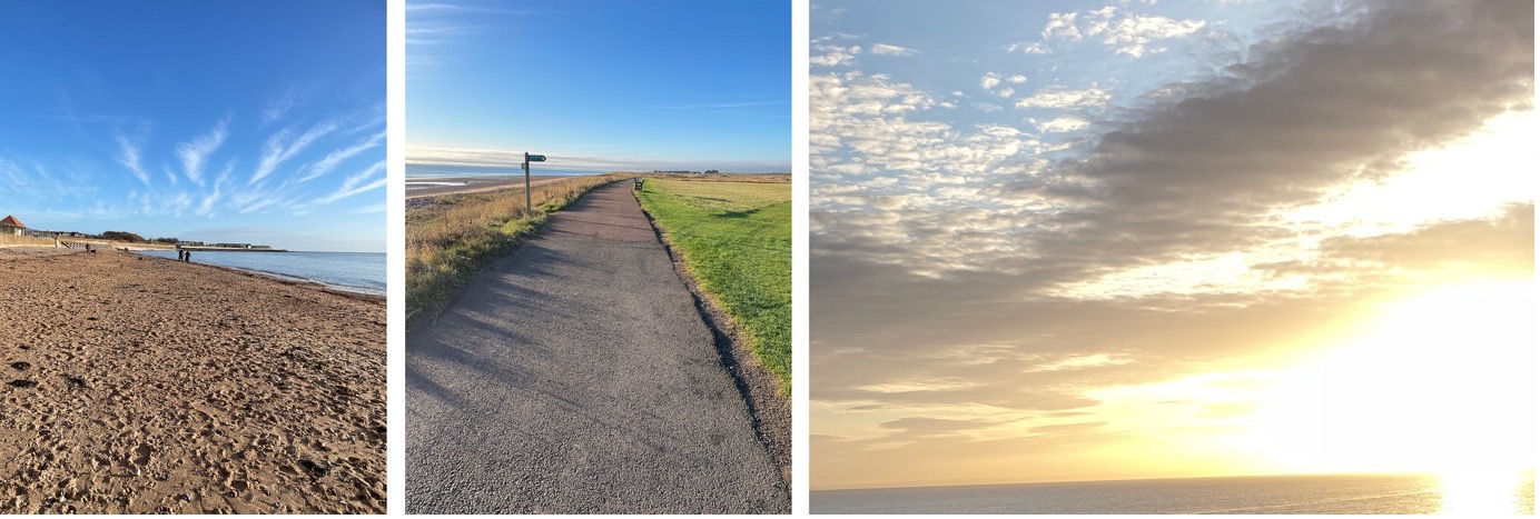 Views of my walks near Hospitalfield house