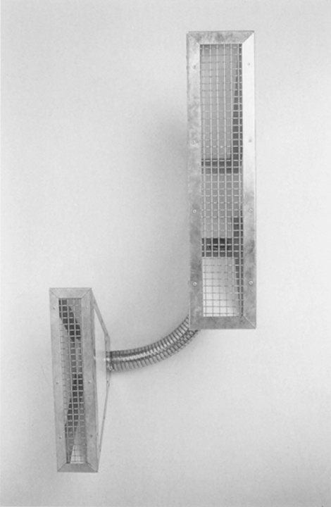 Nick-Cass,-In-My-Generation,-1989,-Galvanised-steel,-hardboard,-flexible-hose,-92cm-x-43cm-x-29cm-.jpg